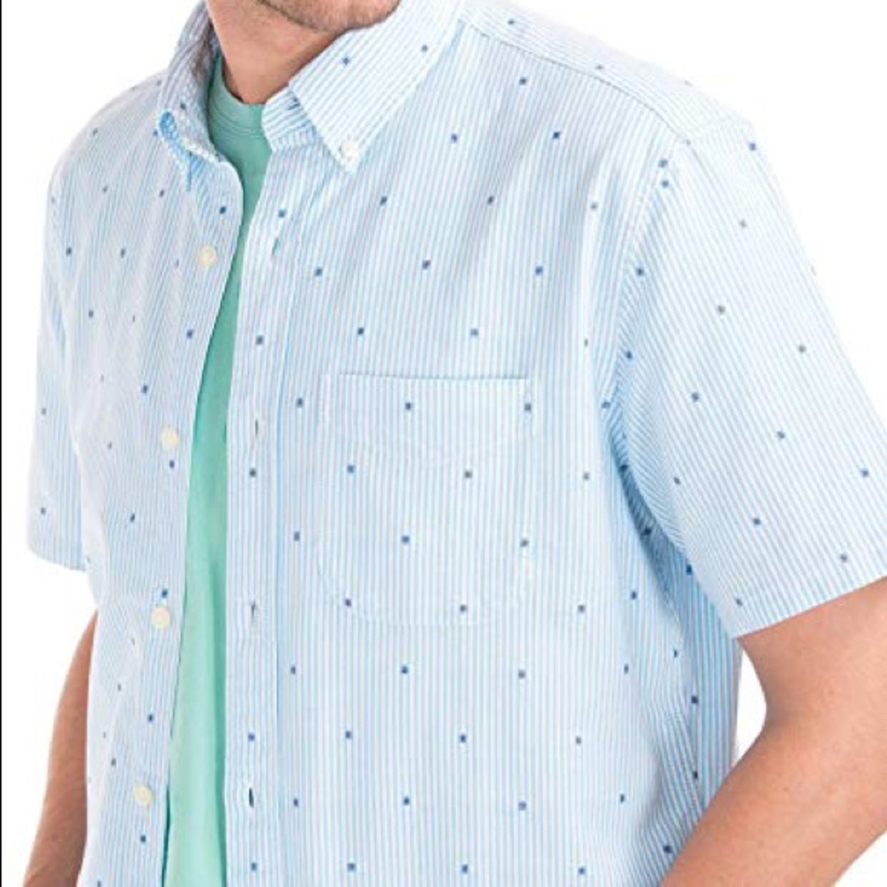 Men’s Oxford Bengal Stripe Button Down Shirt